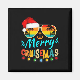 Imã Feliz Cruisemas Papais noeis de Natal Reindeer Cru