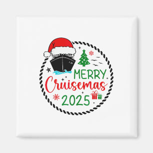 Imã Feliz Cruisemas Santa Hat Cruise Navio de Natal