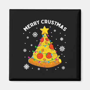 Imã Feliz Crustmas Pizza Árvore de Natal Presentes de