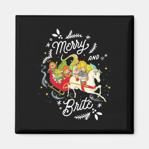 Imã Feliz De Natal Rainbow Brite E Brite Sleigh Rid