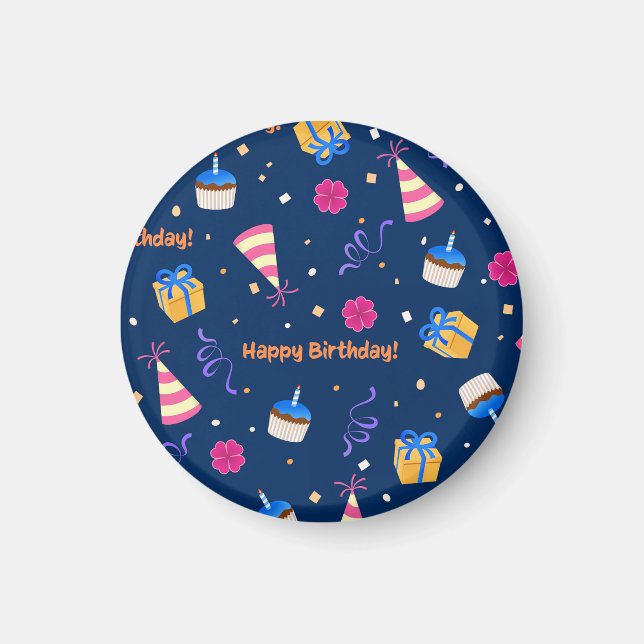 Imã Feliz design de comemoração de aniversário (Frente)