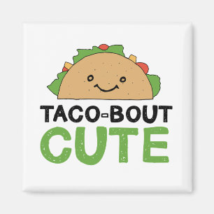 Imã Feliz Design de Mão Desenhada Taco-Bout