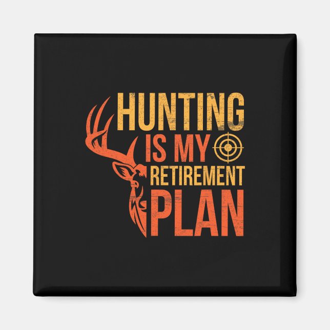 Imã Feliz Dia da Estação Eu Caçadores É Meu Retiremo (Frente)