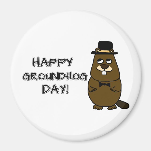 Imã Feliz Dia da Marmota! (Frente)