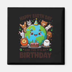 Imã Feliz Dia da Terra É o meu Nascer de aniversário n