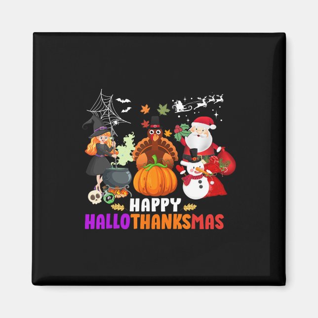 Imã Feliz Dia das Bruxas do Dia das Bruxas de Hallotha (Frente)