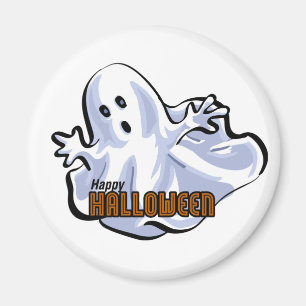 Imã Feliz Dia das Bruxas Fantasma Desenho Animado