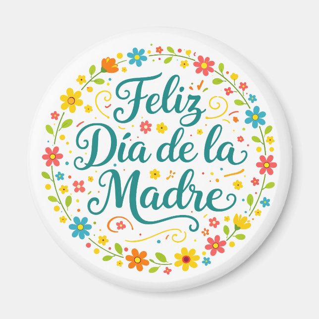 Imã Feliz Dia Das Mães Calligraphy |  (Frente)