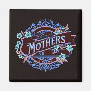 Imã Feliz Dia de as mães Flores Vitorianas