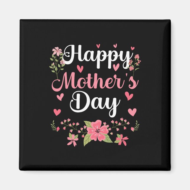 Imã Feliz Dia de as mães, Mamãe Frita, Mulher Frita Fo (Frente)