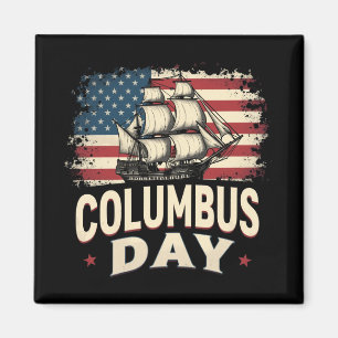 Imã Feliz Dia de Columbus de Exploração e Reflexão