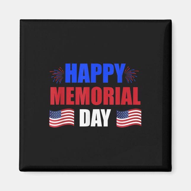 Imã Feliz Dia de Memória Patriótico dos Eua (Frente)