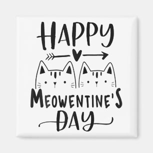 Imã Feliz Dia de Meowentine Dia de os namorados Engraç