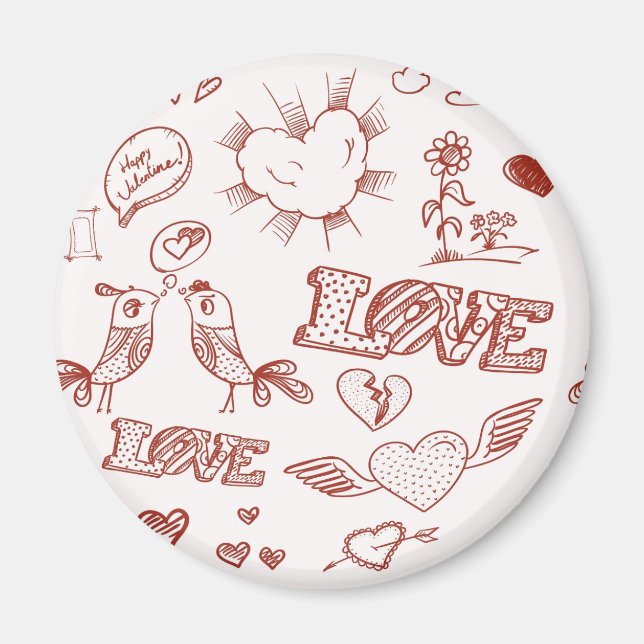 Imã Feliz dia de os namorados (Frente)