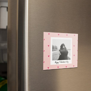 Imã feliz dia de os namorados   Coração Rosa e Verme