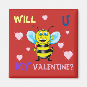 Imã Feliz Dia de os namorados de abelhas