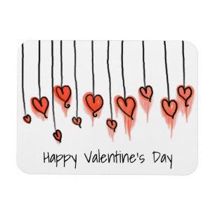 Ímã Feliz dia de os namorados de Corações de Cores V