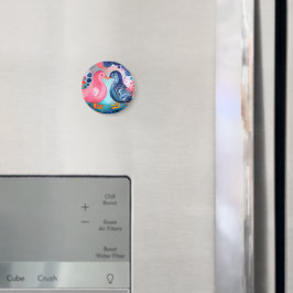 Imã feliz dia de os namorados "Um Beijo em Penas"