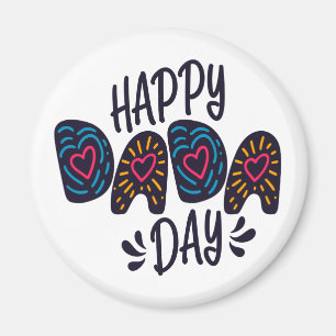 Imã Feliz Dia de os pais do Dia do Dada Magnet