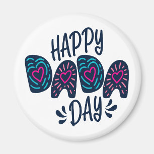Imã Feliz Dia de os pais do Dia do Dada  Magnet