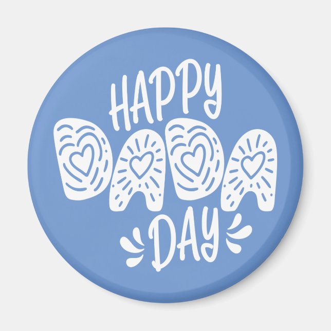 Imã Feliz Dia de os pais Feliz do Dia Dada | Magnet (Frente)