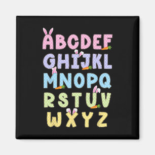 Imã Feliz Dia de Páscoa Alfabeto Abcs Elemeno Para Pro