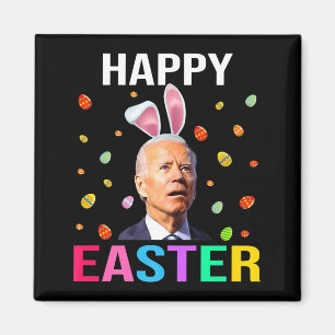 Imã Feliz Dia de Páscoa Camiseta Funny Joe Biden Bunny