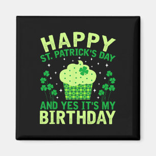 Imã Feliz Dia de São Patrício Aniversário Saint Paddys