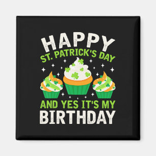 Imã Feliz Dia de São Patrício Aniversário Saint Paddys
