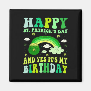 Imã Feliz Dia de São Patrício Aniversário Saint Paddys