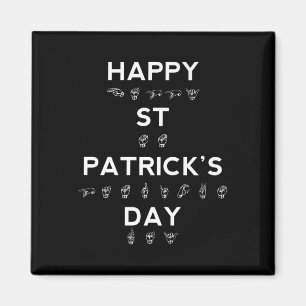 Imã Feliz Dia de São Patrício ASL Sensibilização dos s