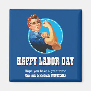 Imã FELIZ DIA DE TRABALHO DO Rodapé Personalizado