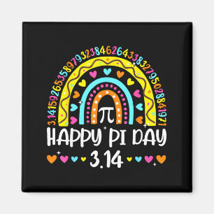 Imã Feliz Dia do Pi 3.14 Número Arco-íris Professor de