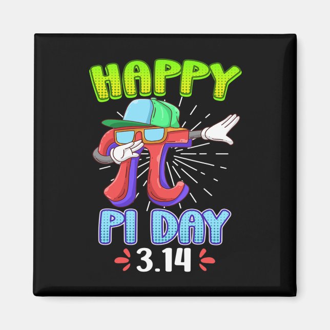 Imã Feliz Dia do Pi 3.14 Professor de Matemática Geek  (Frente)