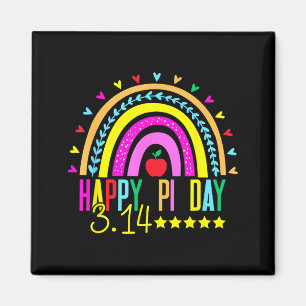 Imã Feliz Dia do Pi Arco-íris 3,14 Número Pi Professor