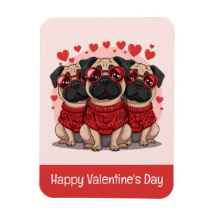 Ímã Feliz Dia dos Namorados Cachorros