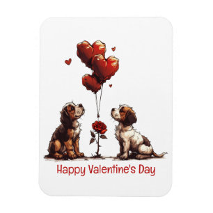 Ímã Feliz Dia dos Namorados Cachorros