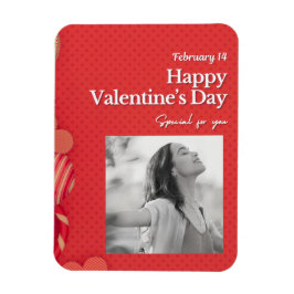 Ímã Feliz dia dos namorados Foto Personalizada Coraçõe