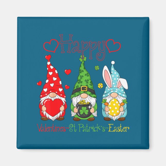 Imã Feliz Dia dos Namorados St Patrick Páscoa Feliz Fe (Frente)