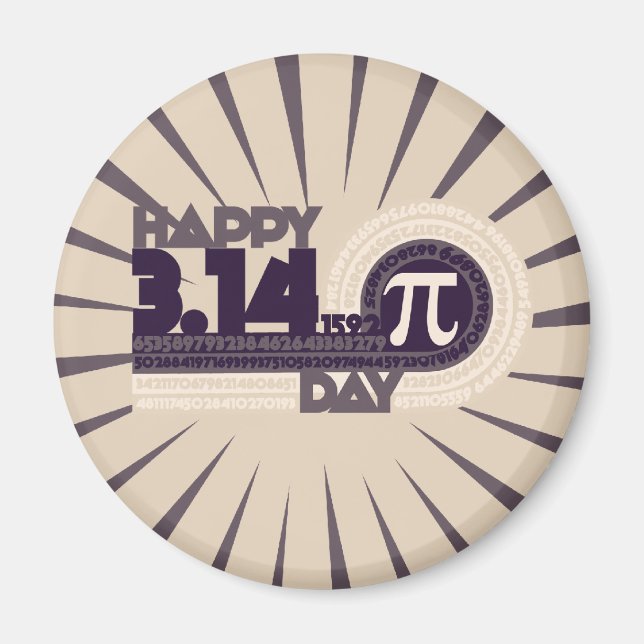 Imã Feliz Dia Pi (Frente)