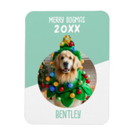 Ímã Feliz Dogmas Personalizado Cão Foto de Natal