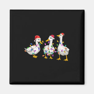 Imã Feliz Duckmas Engraçado Pato de Natal Pato de Nata