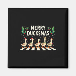 Imã Feliz Duckmas Santa Hat Xmas Duck Sobrevoando Pato