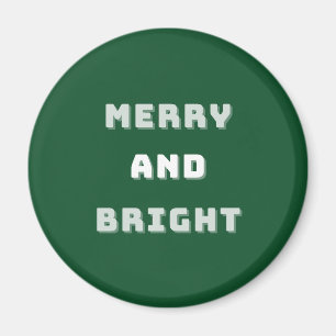 Imã Feliz e Brilho, Arte de Natal Verde, Férias
