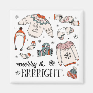 Imã Feliz e Brright de inverno