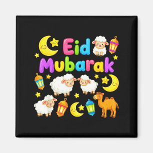 Imã Feliz eid mubarak para crianças muçulmanas eid al