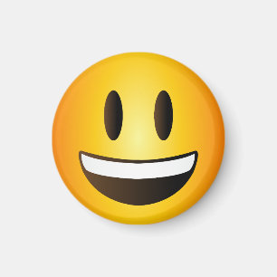 Imã Feliz Emoji Sorrindo Rosto