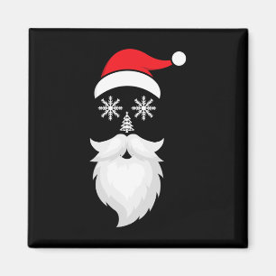 Imã Feliz Engraçado Natal Santa Hat Cristo da Família