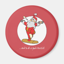 Imã Feliz exercício de Malhação Natal com Papais noeis