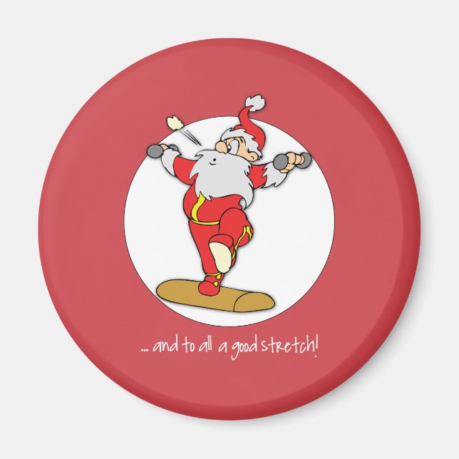 Imã Feliz exercício de Malhação Natal com Papais noeis (Frente)